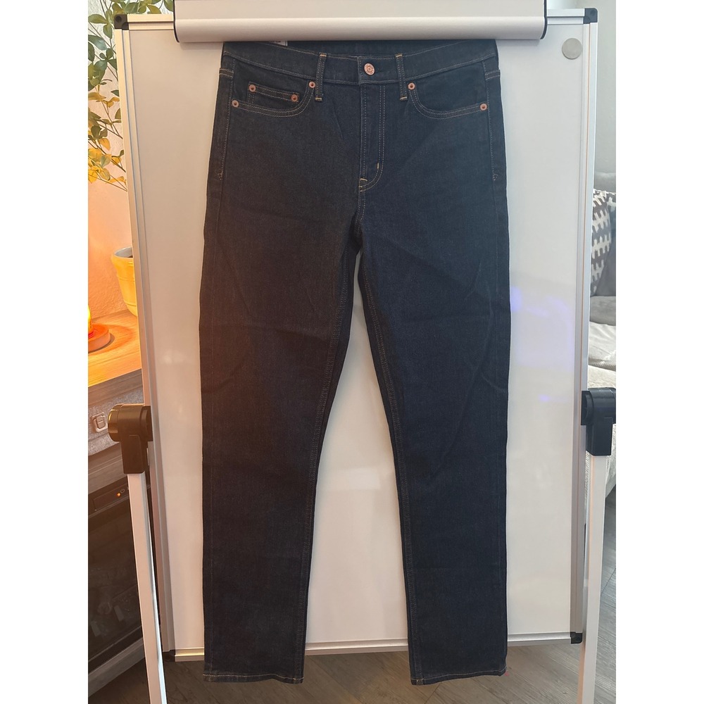 Gap Vintage Slim‎ Mid Rise Jeans Womens 29/8 Long Dark Indigo Stretch Denim